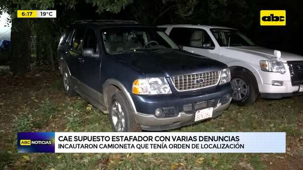 Video: Cae supuesto estafador con varias denuncias - ABC Noticias - ABC Color