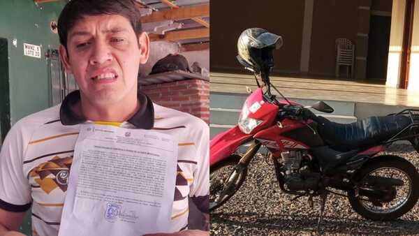 Hermoso gesto! Regalaron moto al que rifó su biciclo para la cirugía de su hija y se le robó