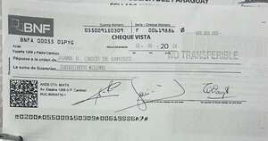 Diario HOY | Otro cheque “intransferible” de Ande/BNF cobrado por estafadores, ahora en Misiones