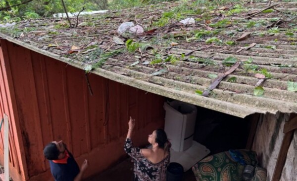 CDE: 200 damnificados por temporal del martes último