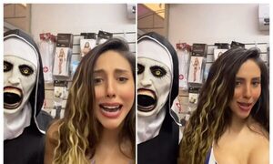 (VIDEO)Ainara no puede dejar de ser sexy ni en momentos de terror: “Imposible no serlo”