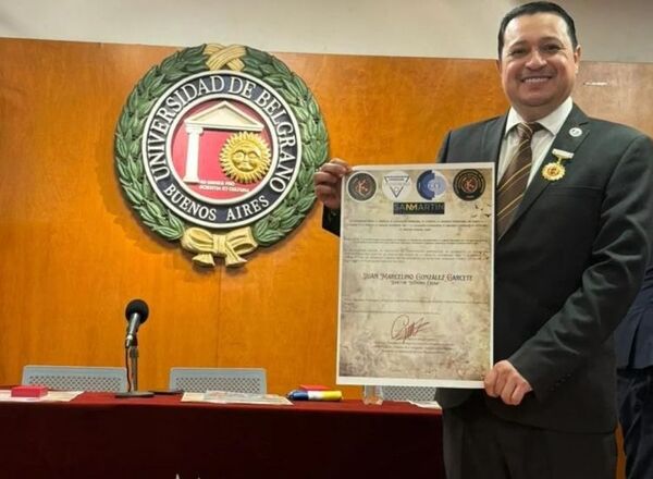 Otorgan a Juez de Pedro Juan Caballero la medalla de “Premio Nobel de la Paz”