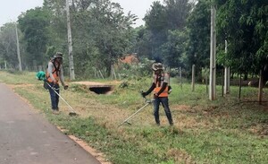 Realizan limpieza en accesos a comunidades de Concepción, Canindeyú y Caaguazú - .::Agencia IP::.