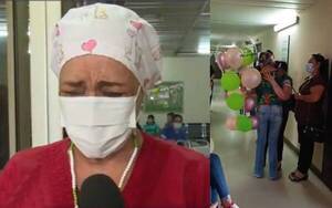 Llanto, abrazos, risas, emoción, pirĩ, ere eréa… ¡se curó de cáncer! y el festejo fue con “Gloria” total