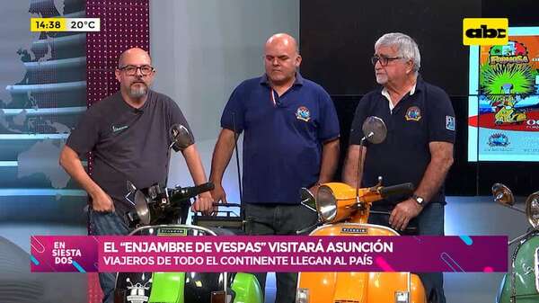 El “enjambre de vespas” visitará Asunción: viajeros de todo el continente llegan al país - Ensiestados - ABC Color