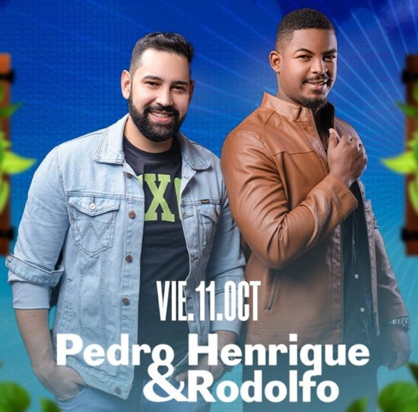 Presentación de Pedro Henrique & Rodolfo en la Expo Amambay. Rodeo Americano pendiente del estado del tiempo