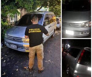 Recuperan furgoneta hurtada a funcionaria municipal