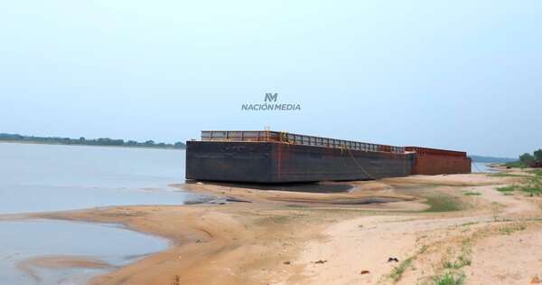 La Nación / Bajante del río Paraguay - zona Mbiguá - OJO Galería