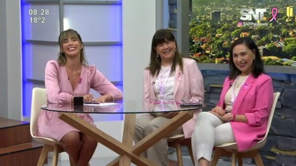 Amacma nos visita en el marco de Octubre Rosa para promover la detección del cáncer de mama - SNT