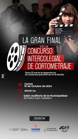 Gran Final de Concurso Intercolegial de Cortometraje: El Mal de la Dependencia de Sustancias Psicoactivas en la Familia
