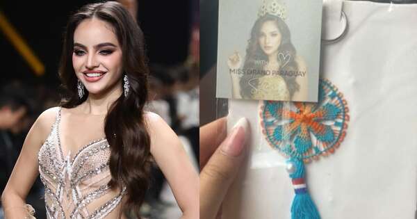 La Nación / Miss Grand Paraguay entregó llaveros de ñandutí en Tailandia