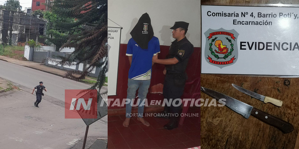 POLICÍA ATRAPÓ A UN SUJETO CUANDO INTENTABA PERPETRAR UN ROBO - Itapúa Noticias