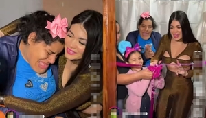 La emoción de una seguidora de Laurys al ver su nuevo baño - Teleshow