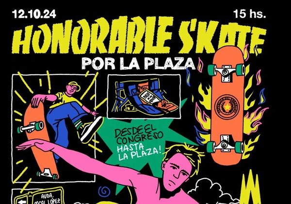 Presentan una silla de diputado convertida en skateboard