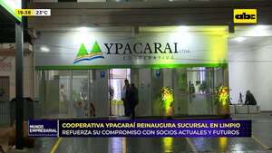 Cooperativa Ypacaraí reinaugura su sucursal en Limpio, reforzando el compromiso con los socios - ABC TV - ABC Color