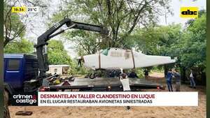 Taller clandestino en Luque: presuntamente reconstruía avionetas para el narcotráfico - Crimen y castigo - ABC Color