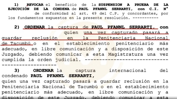 El hijastro de Gustavo Leite tiene feroz orden de captura