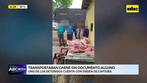 Video: transportaban importante cantidad de carne sin documentos - ABC Noticias - ABC Color