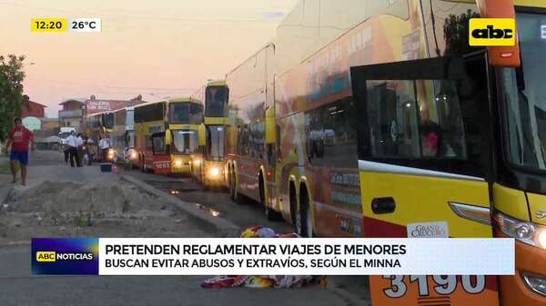 Video: Pretenden reglamentar viajes de menores - ABC Noticias - ABC Color
