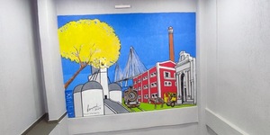 UNAE: Con un hermoso mural homenajearon al Arq. Roberto Cañete