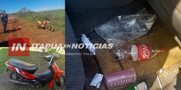 INCAUTAN AUTOMÓVIL Y RECUPERAN DOS MOTOCICLETAS ROBADAS EN CNEL. BOGADO - Itapúa Noticias