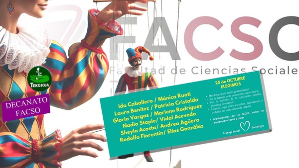 FACSO NO TE CALLES: Únicas candidaturas a Representantes de Graduados son “empleaditos” de la Decana