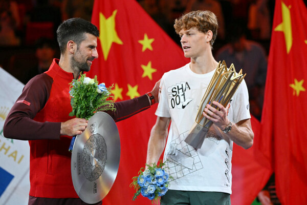Versus / Sinner vence en dos sets a Djokovic en final del Masters 1000 de Shanghái