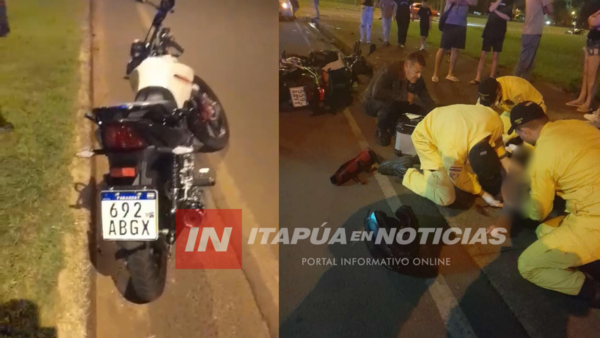 CONDUCTOR DE LUJOSA MOTOCICLETA FALLECE TRAS COLISIÓN - Itapúa Noticias