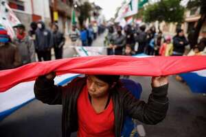 Campesinos se manifiestan frente al Ministerio de Agricultura - Nacionales - ABC Color
