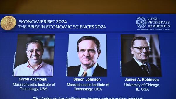 Daron Acemoglu, Simon Johnson y James Robinson, Premio Nobel de Economía 2024