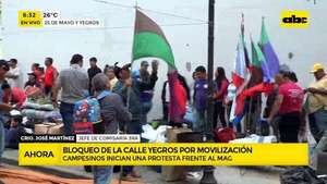 Video: Campesinos se movilizan frente al MAG en reclamo de reivindicaciones  - ABC Noticias - ABC Color