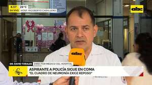 Cadete de Policía está en coma hace tres semanas: “estuvo mucho tiempo en paro”, según médico  - ABC Noticias - ABC Color