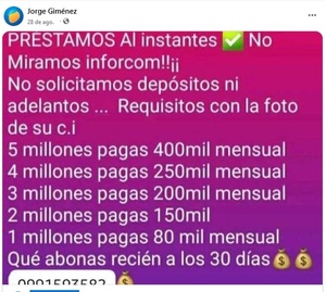 ¡ADVERTENCIA! Ofrecen créditos fáciles para estafar