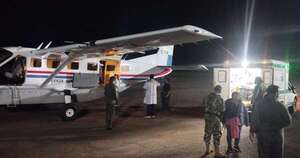 Diario HOY | Traslado aéreo sanitario de Concepción a Asunción