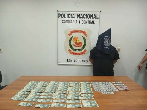Pillado en casa de cambios: cae hombre que tenía pegado al cuerpo dólares supuestamente falsos - Policiales - ABC Color