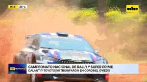 ABC Motor: Galanti y Toyotoshi triunfaron en el Rally de Coronel Oviedo - ABC Noticias - ABC Color