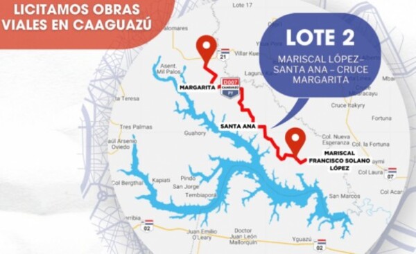 Obra vial beneficiará a pobladores de Caaguazú y Alto Paraná