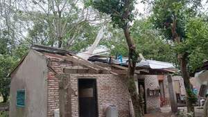 Tormenta deja unas 70 viviendas afectadas en Ñeembucú