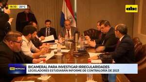 Video: instalan Bicameral para investigar irregularidades en informe de Contraloría de 2023 - ABC Noticias - ABC Color