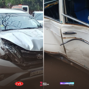 CHOQUE EN INTERSECCIÓN DE ENCARNACIÓN DEJA DAÑOS MATERIALES - TVS