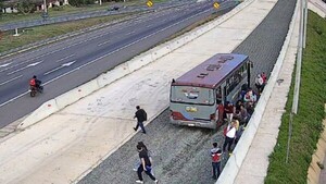 Bajada del Cerro Caacupé: En menos de 24 horas se usa dos veces la rampa de frenado