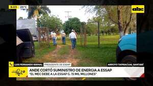 Millonarias deudas entre instituciones del Estado: ANDE cortó servicio a Essap en Santaní  - ABC Noticias - ABC Color