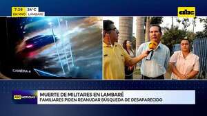 Militar arrastrado por raudal: familiares exigen reanudar búsqueda - ABC Noticias - ABC Color