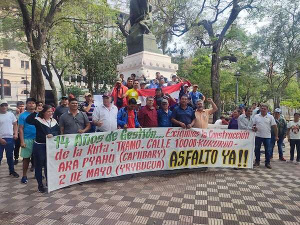 Campesinos sampedranos levantan movilización frente al MOPC - Nacionales - ABC Color