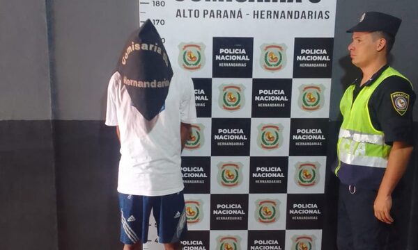 Detienen a sujeto con orden de captura por hurto en Hernandarias
