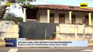 Escuela Gral. Díaz en pésimo estado: muralla necesita arreglo hace 5 años - ABC Noticias - ABC Color