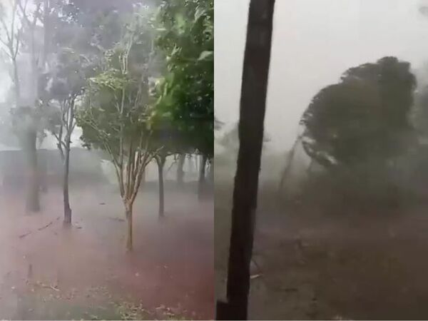 (VIDEO). Oú hina una tormentaza de nuevo: En Mayor Otaño ya hizo un sarambi