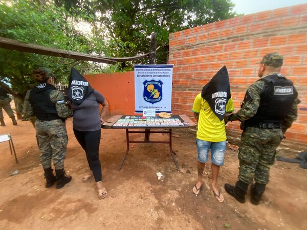 Allanamiento en Concepción: Dos detenidos y más de 500 gramos de crack