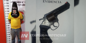 DETIENEN A SUJETO ARMADO Y CON ORDEN DE CAPTURA POR HOMICIDIO - Itapúa Noticias
