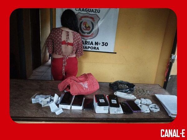 MUJER QUEDÓ DETENIDA CON VARIOS CELULARES ROBADOS
